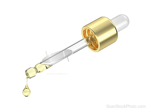 Image of Dropper pipette with yellow serum