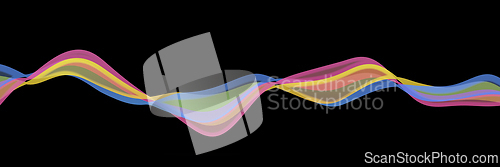 Image of Motion colorful wavy lines