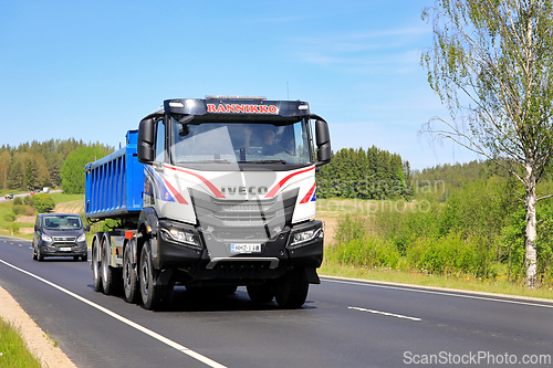 Image of Iveco T-Way Tipper Truck on Road