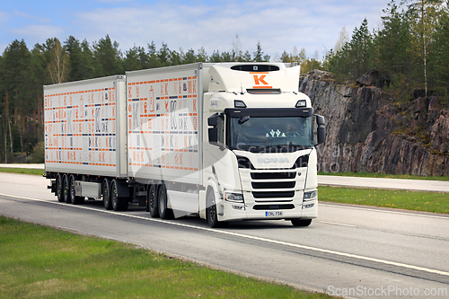 Image of Scania R500 FRC Transporter for Kesko Deliveries