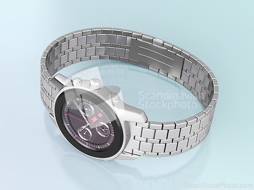 Image of Silver chronograph watch