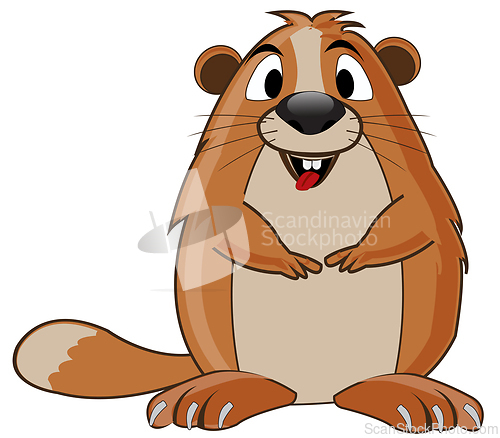 Image of Vector illustration of the cartoon of the wildlife gopher