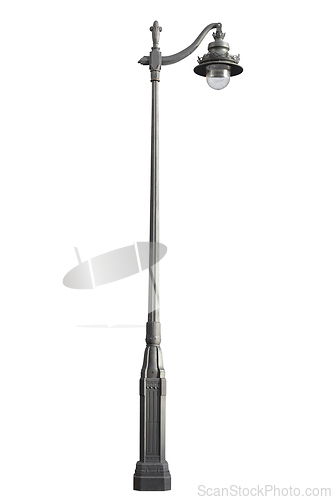 Image of Street lamppost, isolated over white