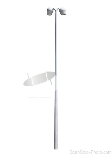 Image of Street lamppost, isolated over white