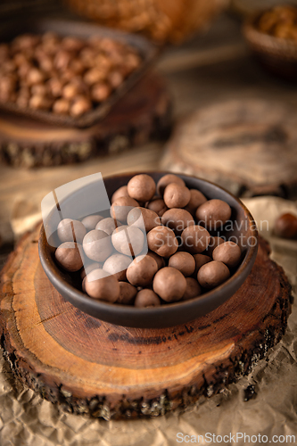 Image of Chocolate covered hazelnuts