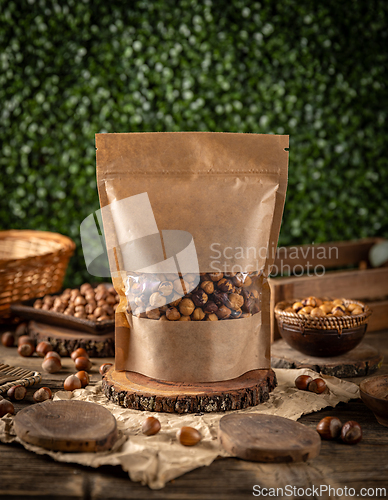 Image of Roasted hazelnuts in a bag
