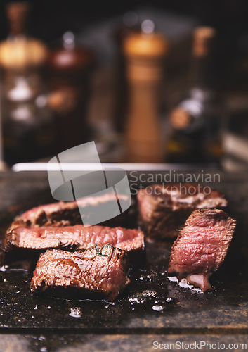 Image of Delicious medium rare steak