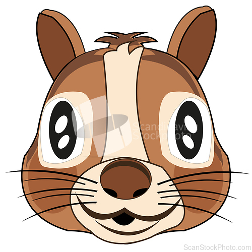 Image of Mode animal squirrel on white background is insulated