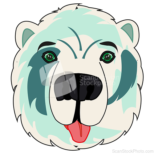Image of Polar bear mug on white background is insulated