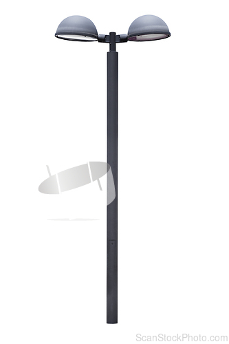 Image of Street lamppost, isolated over white