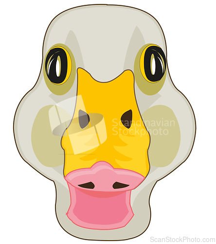 Image of Mug of the duck on white background is insulated