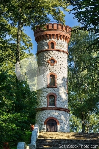 Image of Old Observation Tower in Nowogrodziec Poland