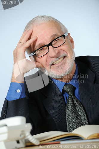 Image of Portrait of senior businessman