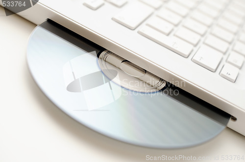 Image of Laptop with DVD tray