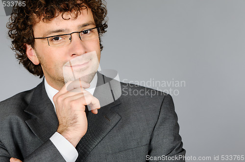 Image of Portrait of handsome businessman