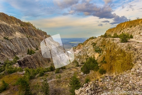 Image of Excavation of an old mine in Polish mountains
