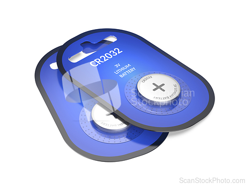 Image of Blister packs of CR2032 coin batteries