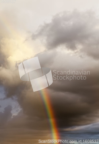 Image of rainbow in the sky