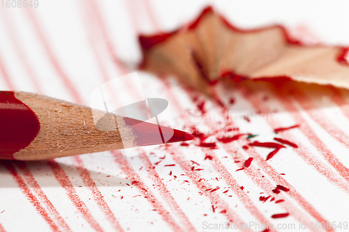 Image of lines drawn in red pencil