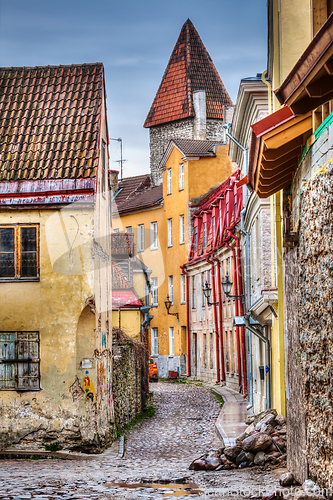 Image of Tallinn Old Town street, Estonia