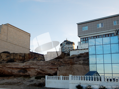 Image of City view from the sea.