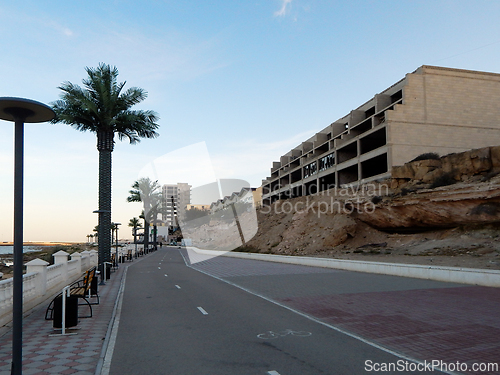 Image of Embankment along the sea.