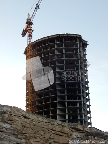 Image of Construction of a high-rise building.