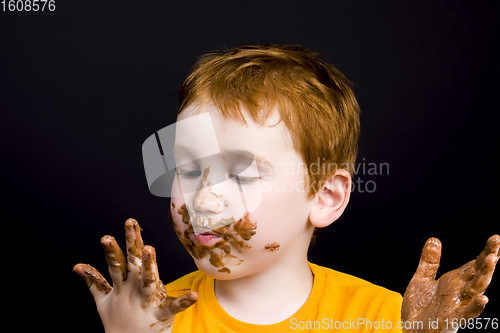 Image of child with sweets