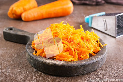 Image of fresh sweet carrots for salad