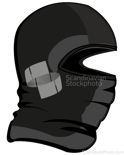 Image of Blackenning mask for hiding of the person balaclava