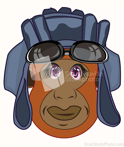Image of Portrait ape in send armorer a cartoon