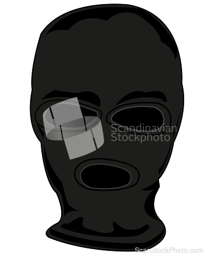 Image of Mask on person blackenning balaclava type frontal