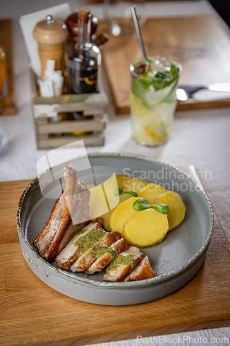 Image of Sliced grilled pork chop