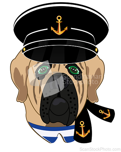Image of Portrait cartoon dogs in form of the sailor