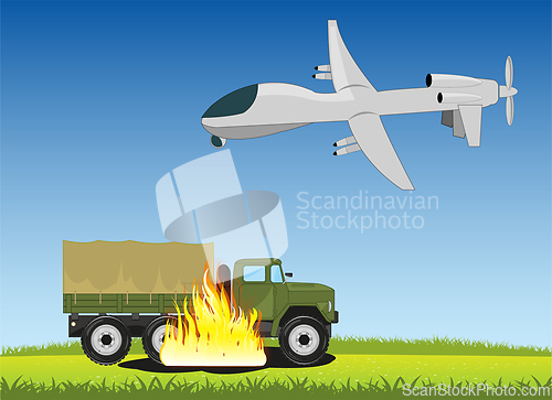 Image of Military drone strikes a blow on military technology