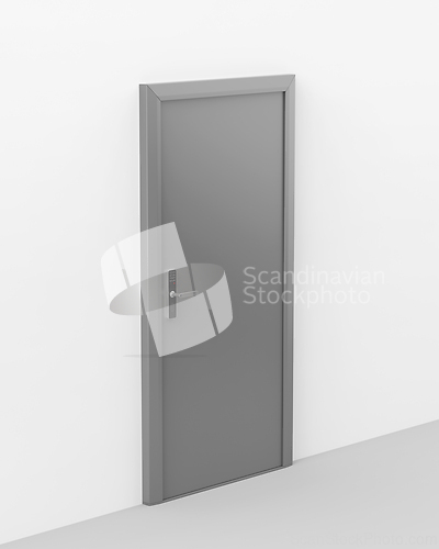 Image of Grey door with smart lock