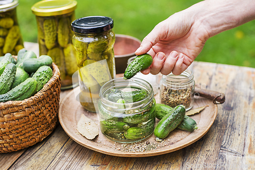 Image of Pickled cucumbers pickles