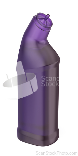 Image of Purple cleaning liquid bottle