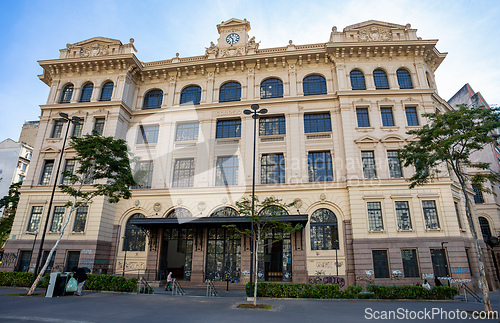Image of Majestic Correios building, a significant historical site in downtown Sao Paulo, Brazil