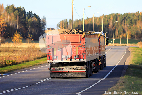 Image of Truck Hauls Sugar Beet to Sugar Factory