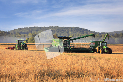 Image of John Deere Agricultural Machinery in Field