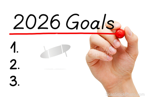 Image of New Year 2026 Blank Goals Resolutions List