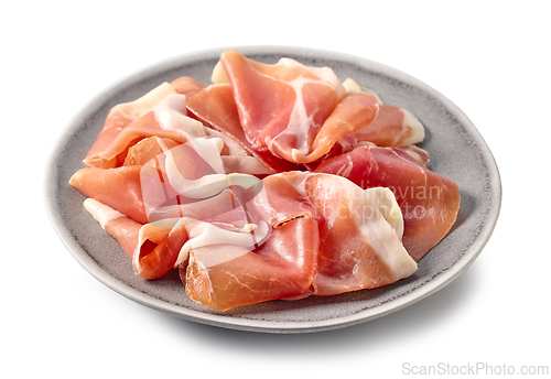 Image of plate of prosciutto