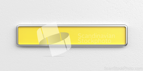 Image of Wide yellow signboard