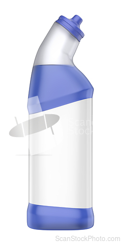Image of Toilet cleaner bottle with blank label