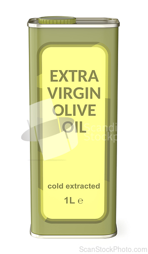 Image of Extra virgin olive oil tin can