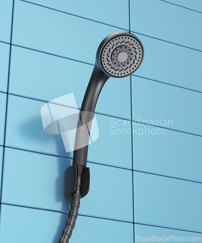 Image of Black shower head
