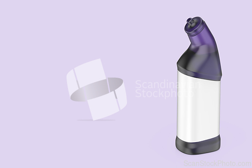 Image of Purple cleaning liquid bottle