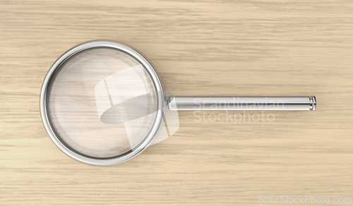 Image of Silver magnifying glass