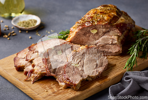 Image of freshly baked pork neck roast